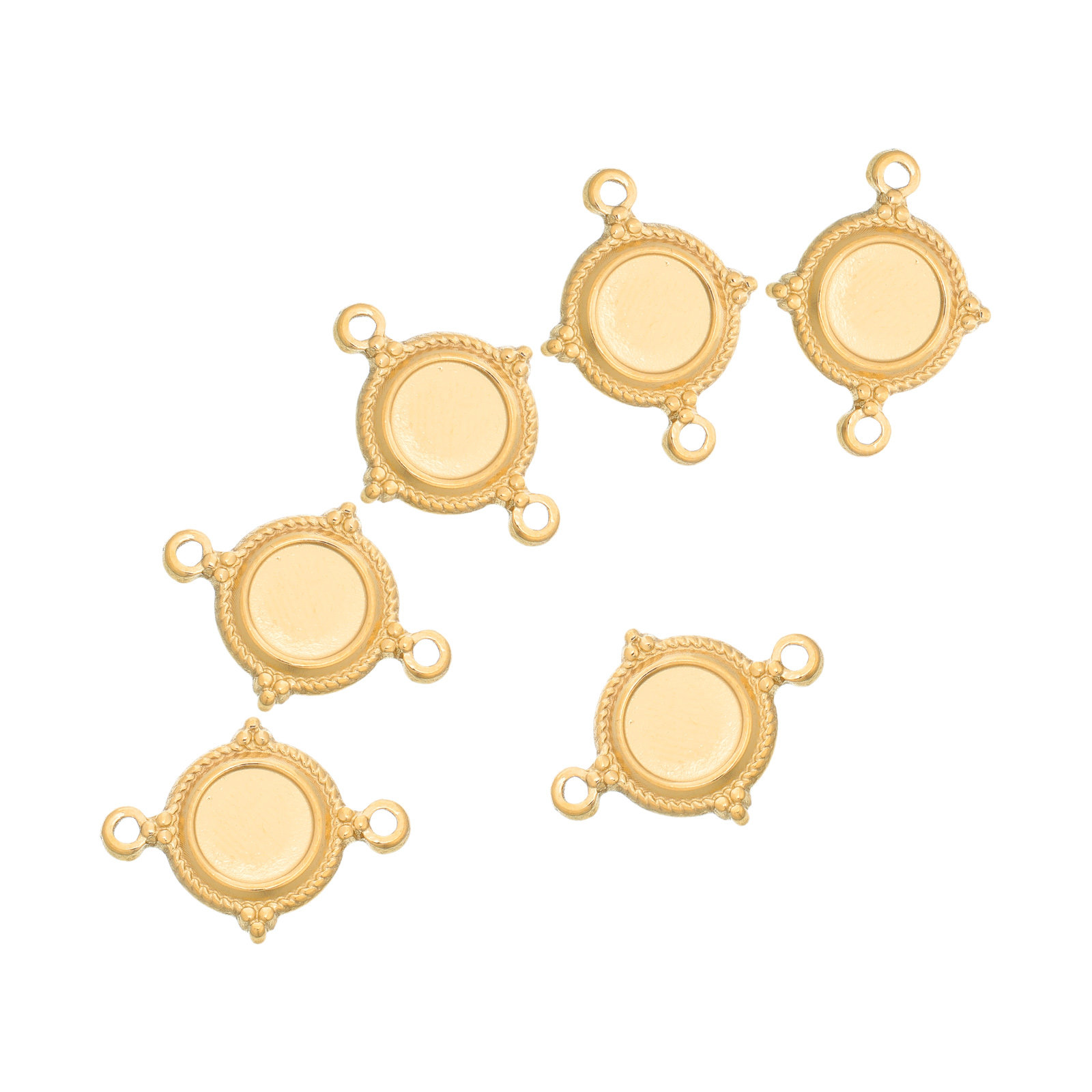 Bezels Pendant Resin - 6 шт. заготовок для кулонов из