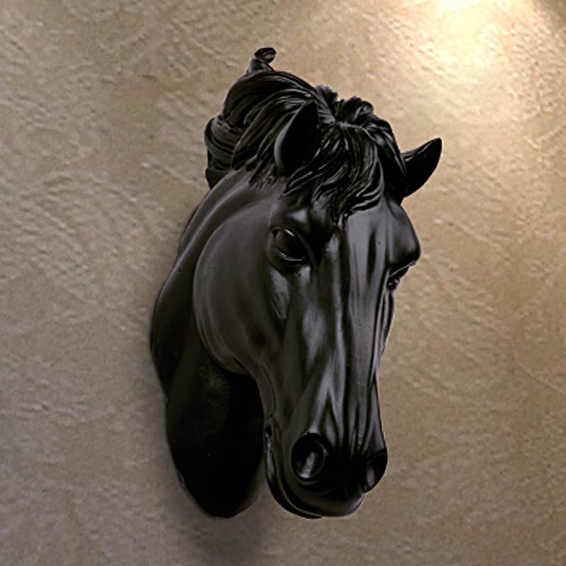 Resin Art Sculptures - 3D-скульптура головы лошади из смолы, настенное