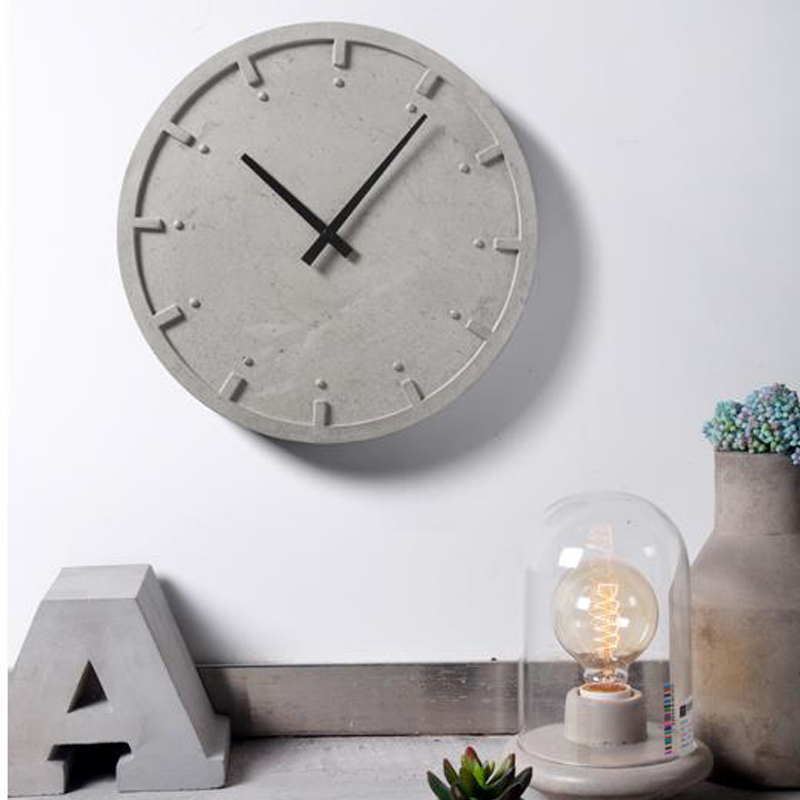 Resin Art Clock - Круглые бетонные настенные часы, силиконовая форма,