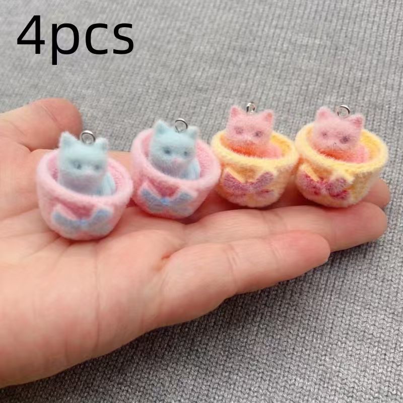 4 шт. 3D-подвески в виде кошек – обзор и цена Resin Art Store