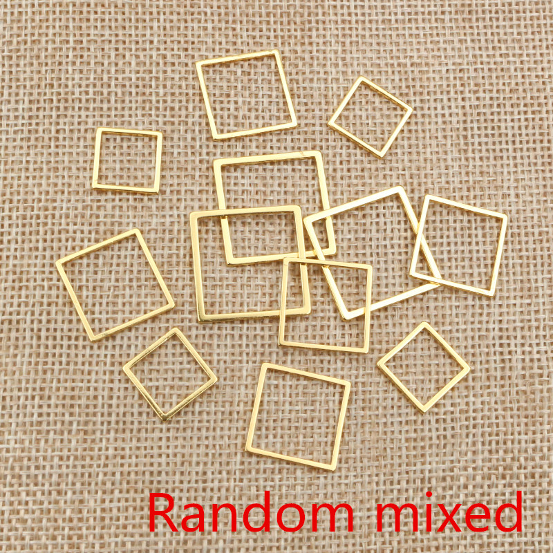 20 шт., 3 размера, квадратная  – обзор и цена Bezels Pendant Resin