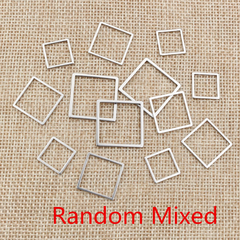 20 шт., 3 размера, квадратная  – обзор и цена Bezels Pendant Resin