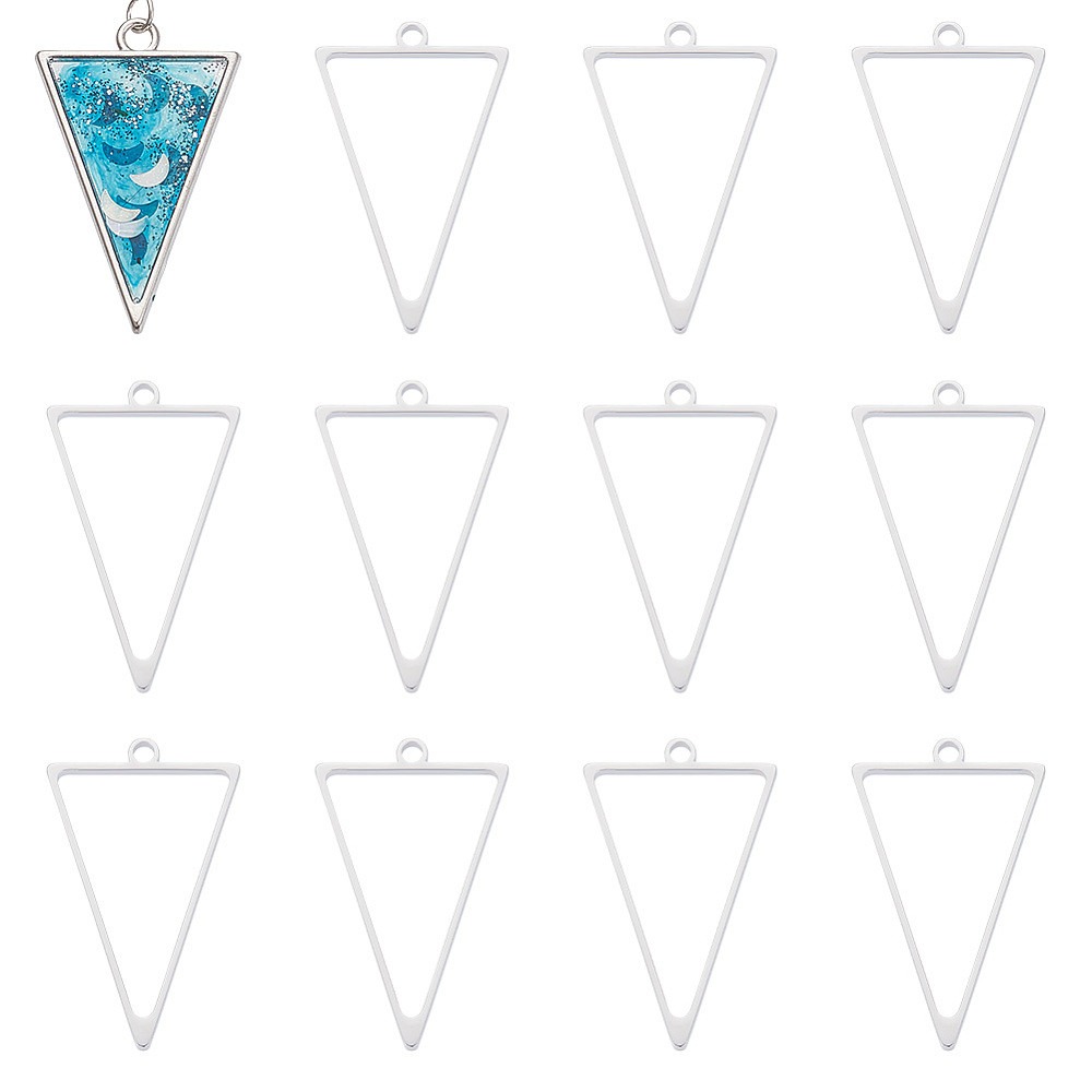16 шт. подвесок-рамок из нержа – обзор и цена Bezels Pendant Resin