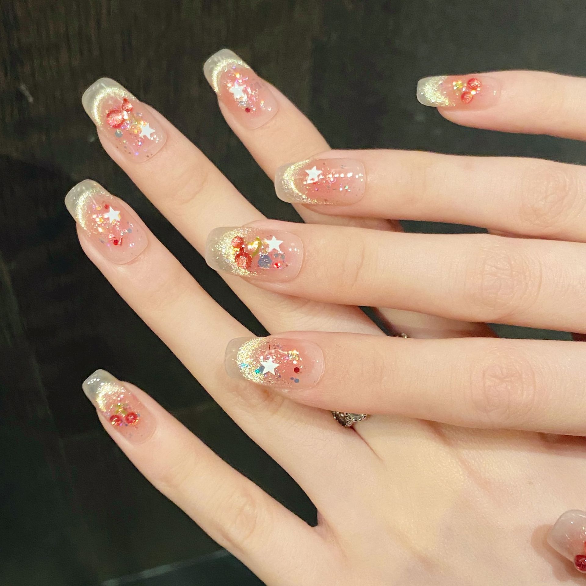 10 шт., накладные ногти Sweet  – обзор и цена Resin Art Glitter