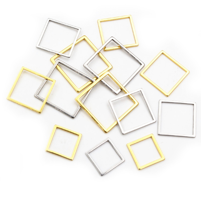 20 шт., 3 размера, квадратная  – обзор и цена Bezels Pendant Resin