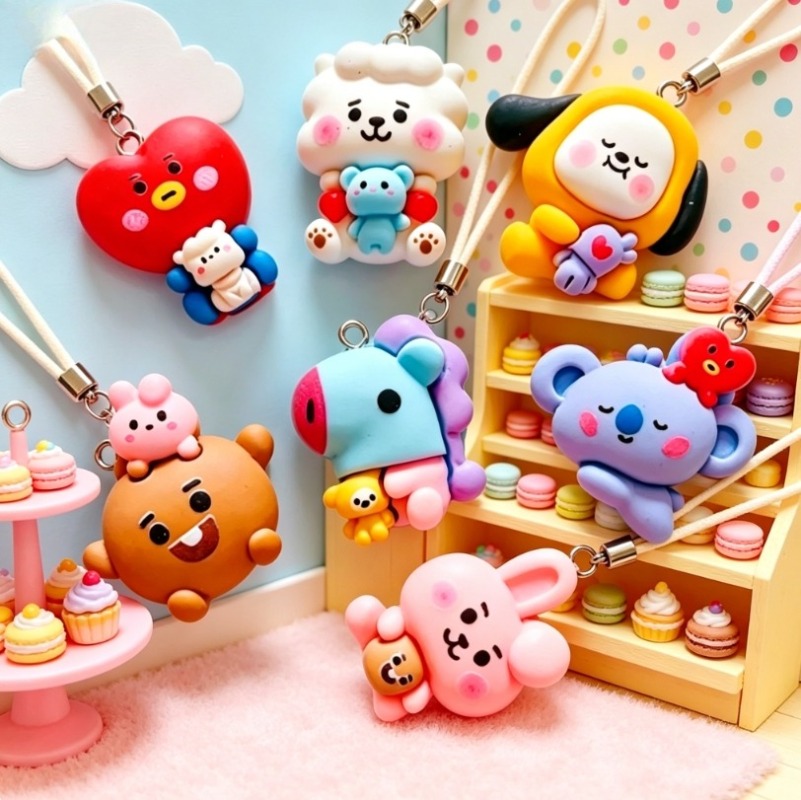7 шт. смоляных мультяшных шарм – обзор и цена Resin Art Store