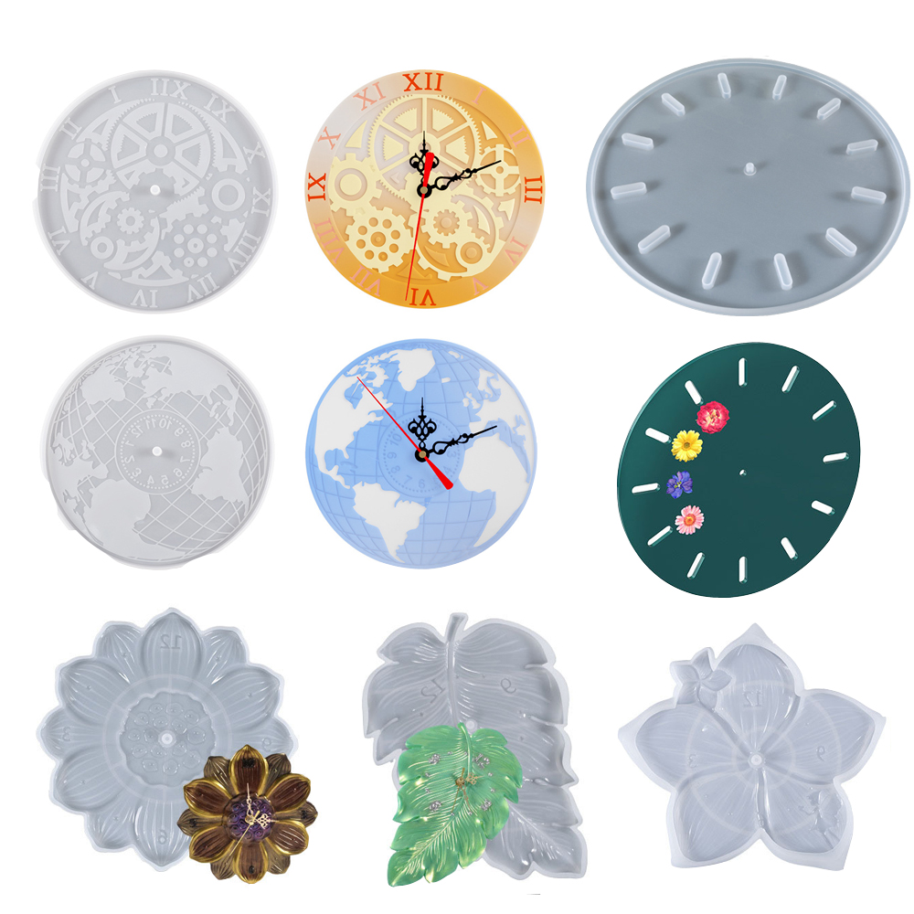 Карта мира Лист лотоса Сакура  – обзор и цена Resin Art Clock
