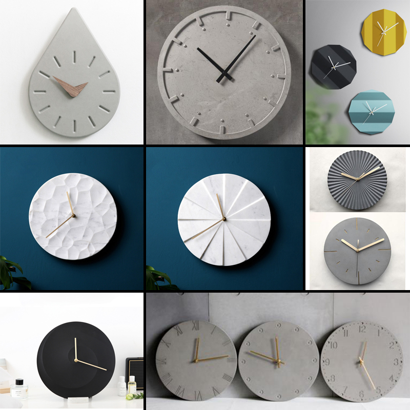 Круглые бетонные настенные час – обзор и цена Resin Art Clock
