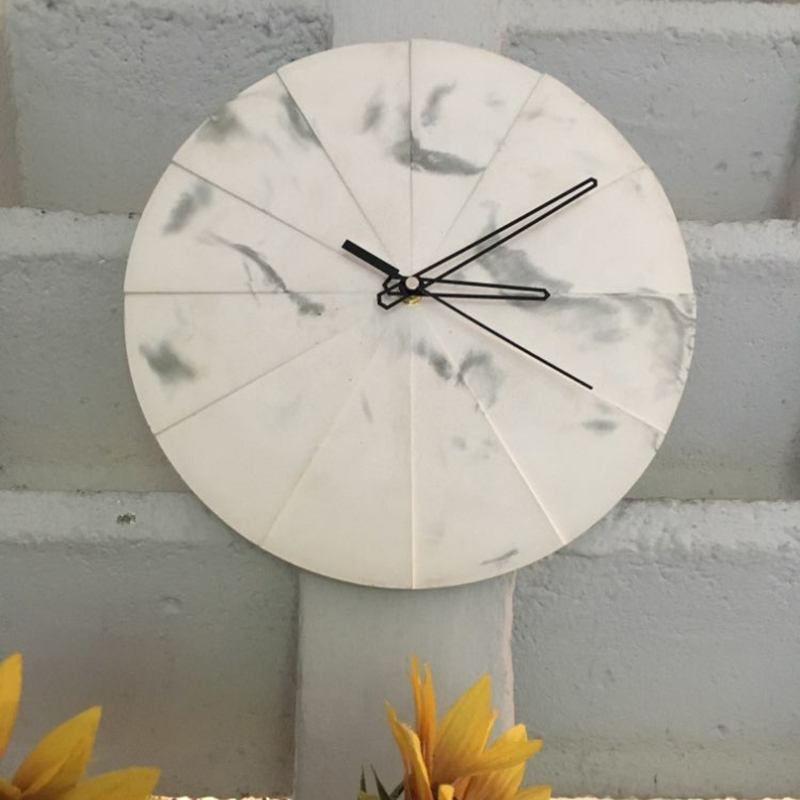 Круглые бетонные настенные час – обзор и цена Resin Art Clock